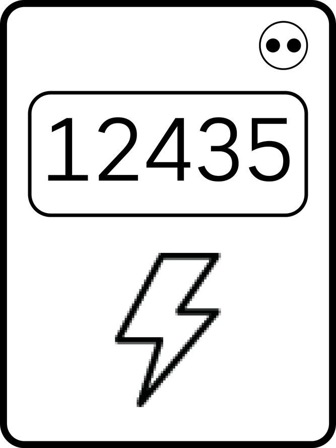 Stylised representation of a modern measuring device.